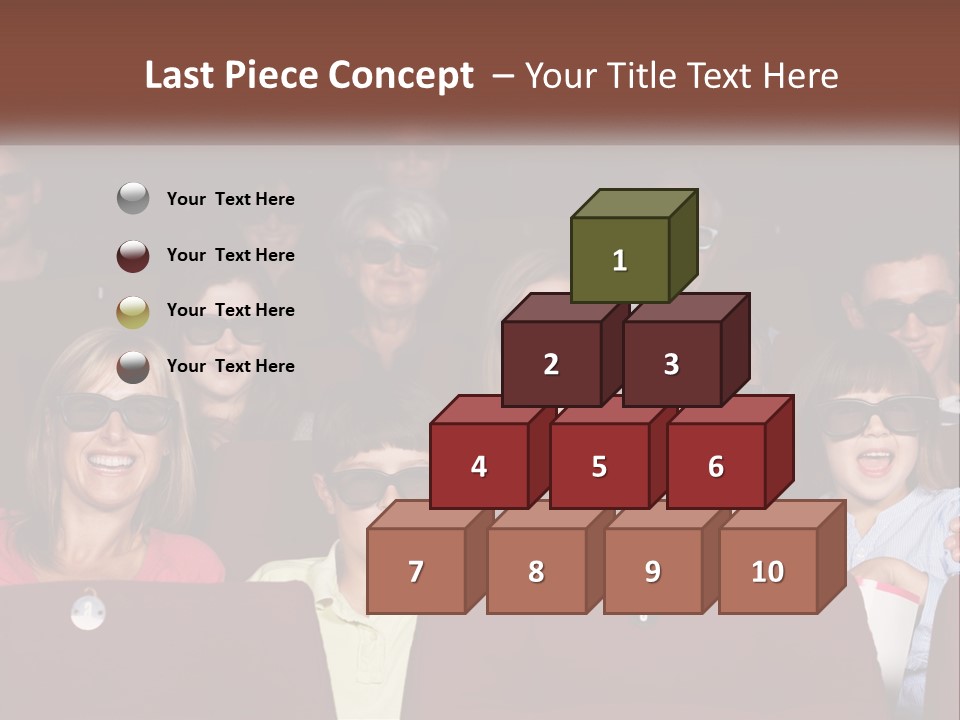 A Group Of People Sitting In A Movie Theater PowerPoint Template