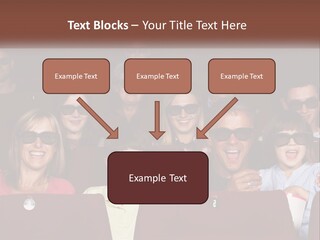 A Group Of People Sitting In A Movie Theater PowerPoint Template