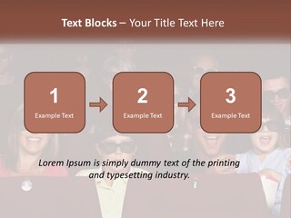 A Group Of People Sitting In A Movie Theater PowerPoint Template