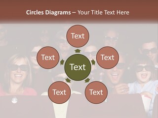 A Group Of People Sitting In A Movie Theater PowerPoint Template