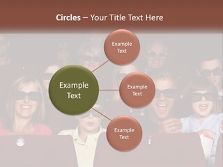 A Group Of People Sitting In A Movie Theater PowerPoint Template