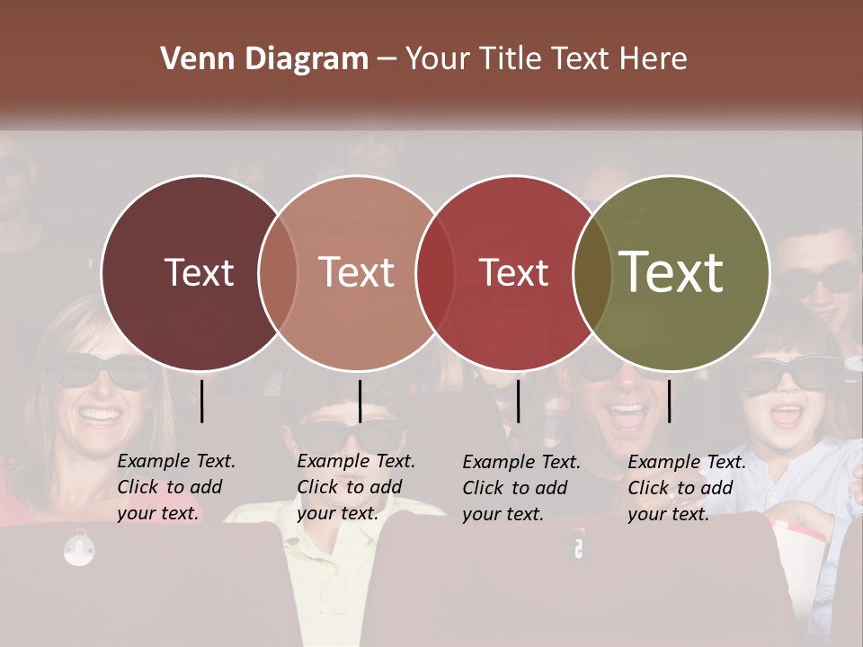 A Group Of People Sitting In A Movie Theater PowerPoint Template