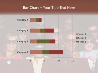 A Group Of People Sitting In A Movie Theater PowerPoint Template