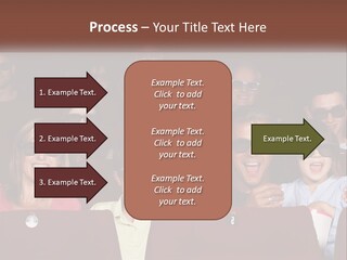 A Group Of People Sitting In A Movie Theater PowerPoint Template