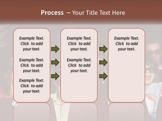 A Group Of People Sitting In A Movie Theater PowerPoint Template