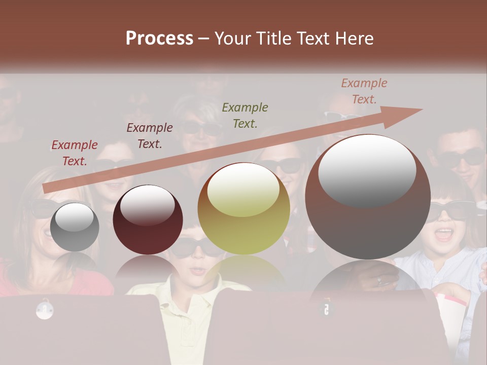 A Group Of People Sitting In A Movie Theater PowerPoint Template