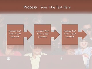 A Group Of People Sitting In A Movie Theater PowerPoint Template