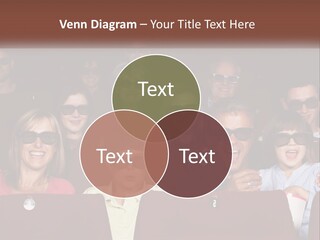 A Group Of People Sitting In A Movie Theater PowerPoint Template