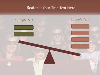 A Group Of People Sitting In A Movie Theater PowerPoint Template