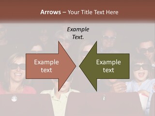 A Group Of People Sitting In A Movie Theater PowerPoint Template
