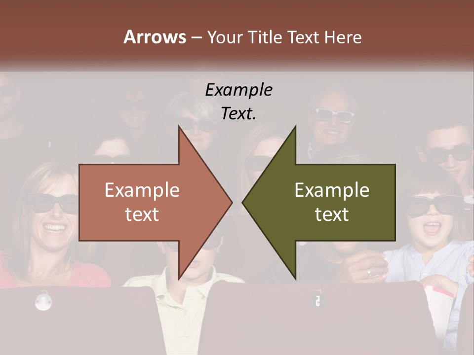 A Group Of People Sitting In A Movie Theater PowerPoint Template