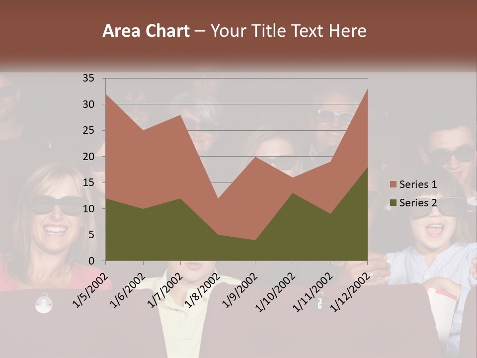 A Group Of People Sitting In A Movie Theater PowerPoint Template