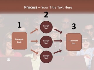 A Group Of People Sitting In A Movie Theater PowerPoint Template