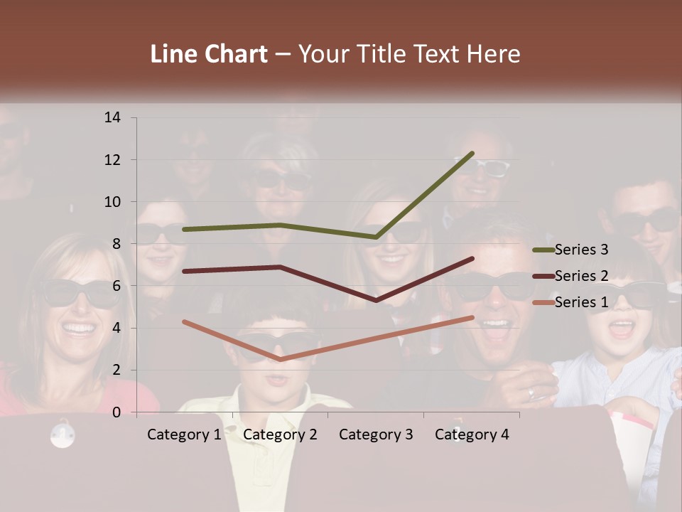 A Group Of People Sitting In A Movie Theater PowerPoint Template