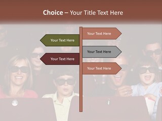 A Group Of People Sitting In A Movie Theater PowerPoint Template