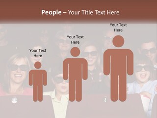 A Group Of People Sitting In A Movie Theater PowerPoint Template