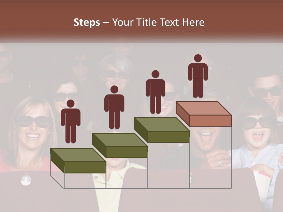 A Group Of People Sitting In A Movie Theater PowerPoint Template