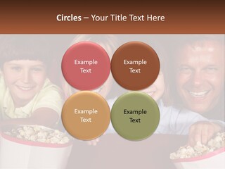A Family Is Watching A Movie In A Theater PowerPoint Template