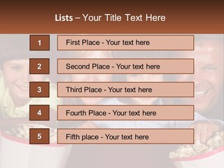 A Family Is Watching A Movie In A Theater PowerPoint Template
