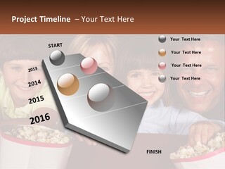 A Family Is Watching A Movie In A Theater PowerPoint Template