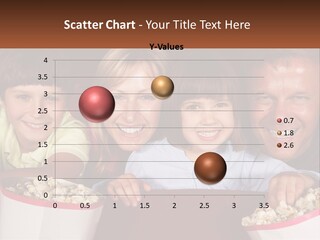 A Family Is Watching A Movie In A Theater PowerPoint Template