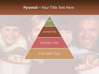 A Family Is Watching A Movie In A Theater PowerPoint Template
