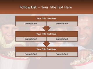 A Family Is Watching A Movie In A Theater PowerPoint Template