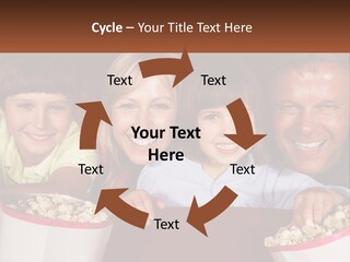 A Family Is Watching A Movie In A Theater PowerPoint Template