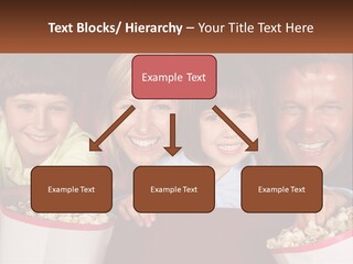 A Family Is Watching A Movie In A Theater PowerPoint Template