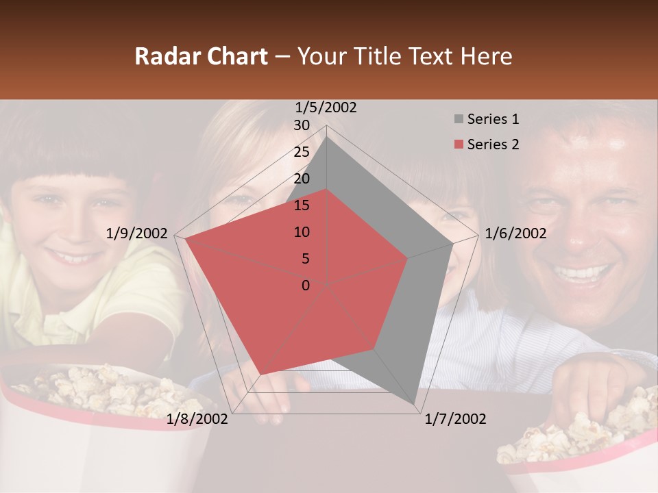 A Family Is Watching A Movie In A Theater PowerPoint Template