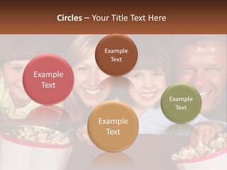 A Family Is Watching A Movie In A Theater PowerPoint Template