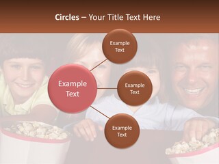 A Family Is Watching A Movie In A Theater PowerPoint Template