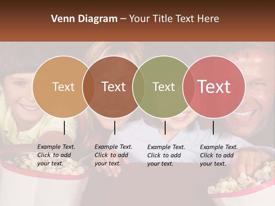 A Family Is Watching A Movie In A Theater PowerPoint Template