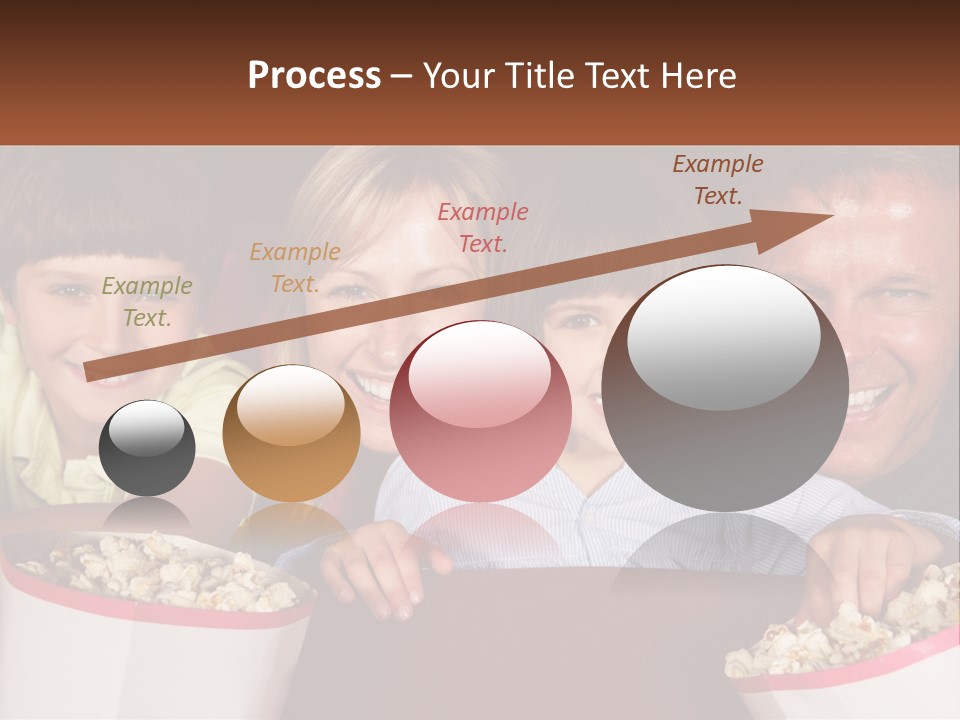 A Family Is Watching A Movie In A Theater PowerPoint Template