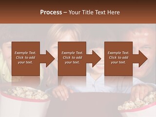 A Family Is Watching A Movie In A Theater PowerPoint Template