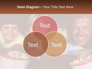 A Family Is Watching A Movie In A Theater PowerPoint Template