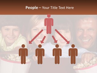 A Family Is Watching A Movie In A Theater PowerPoint Template