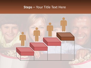 A Family Is Watching A Movie In A Theater PowerPoint Template