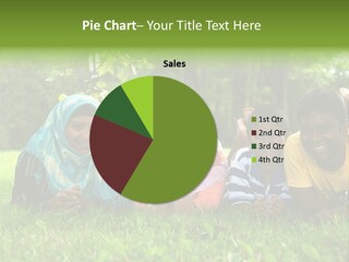 A Group Of People Laying On Top Of A Lush Green Field PowerPoint Template