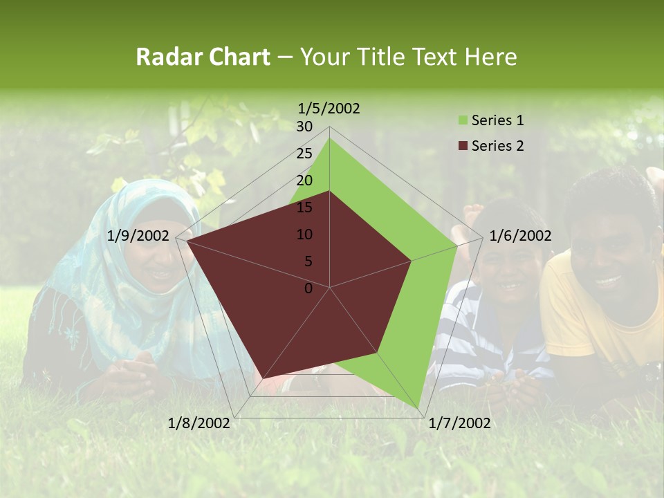 A Group Of People Laying On Top Of A Lush Green Field PowerPoint Template