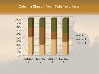 A Silhouette Of A Deer Standing In Tall Grass PowerPoint Template