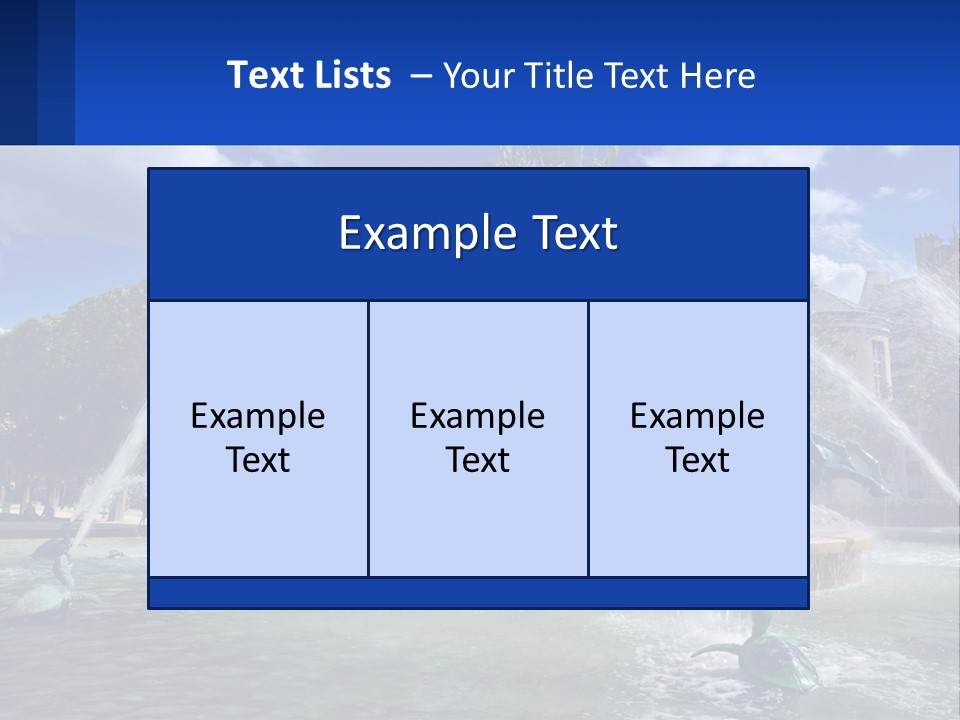 A Fountain With A Statue In The Middle Of It PowerPoint Template