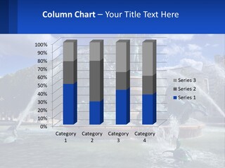 A Fountain With A Statue In The Middle Of It PowerPoint Template