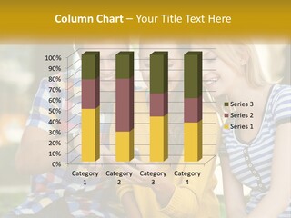 A Group Of Young People Looking At A Cell Phone PowerPoint Template