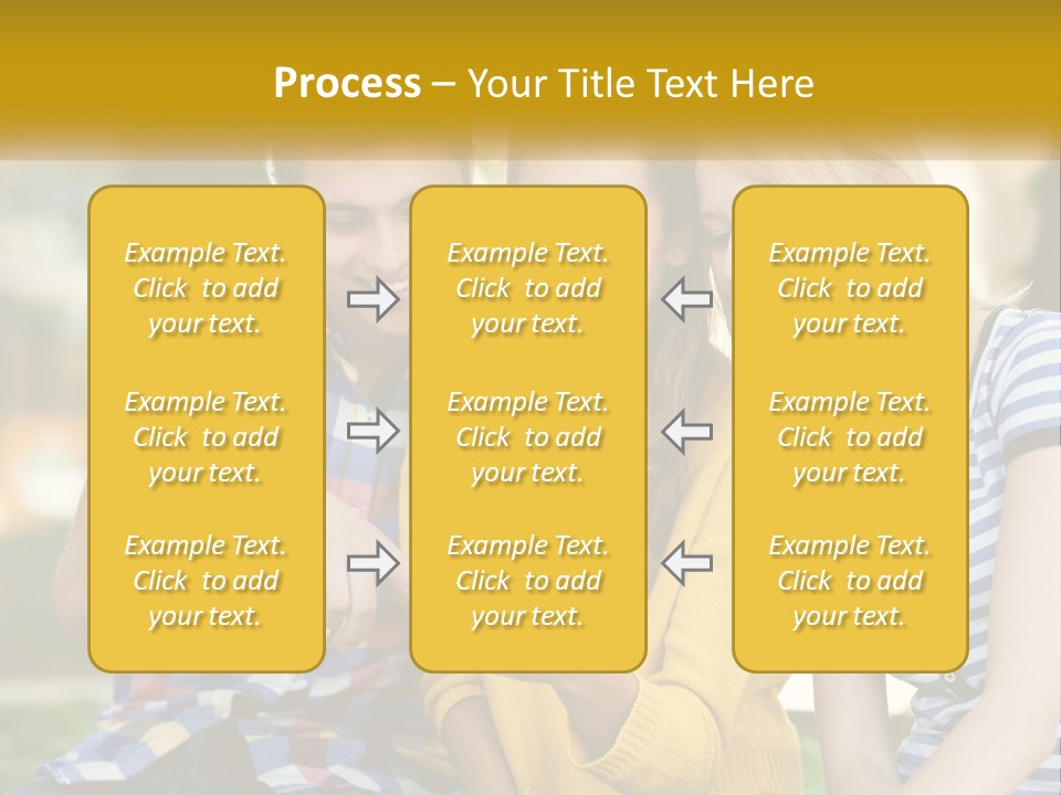 A Group Of Young People Looking At A Cell Phone PowerPoint Template