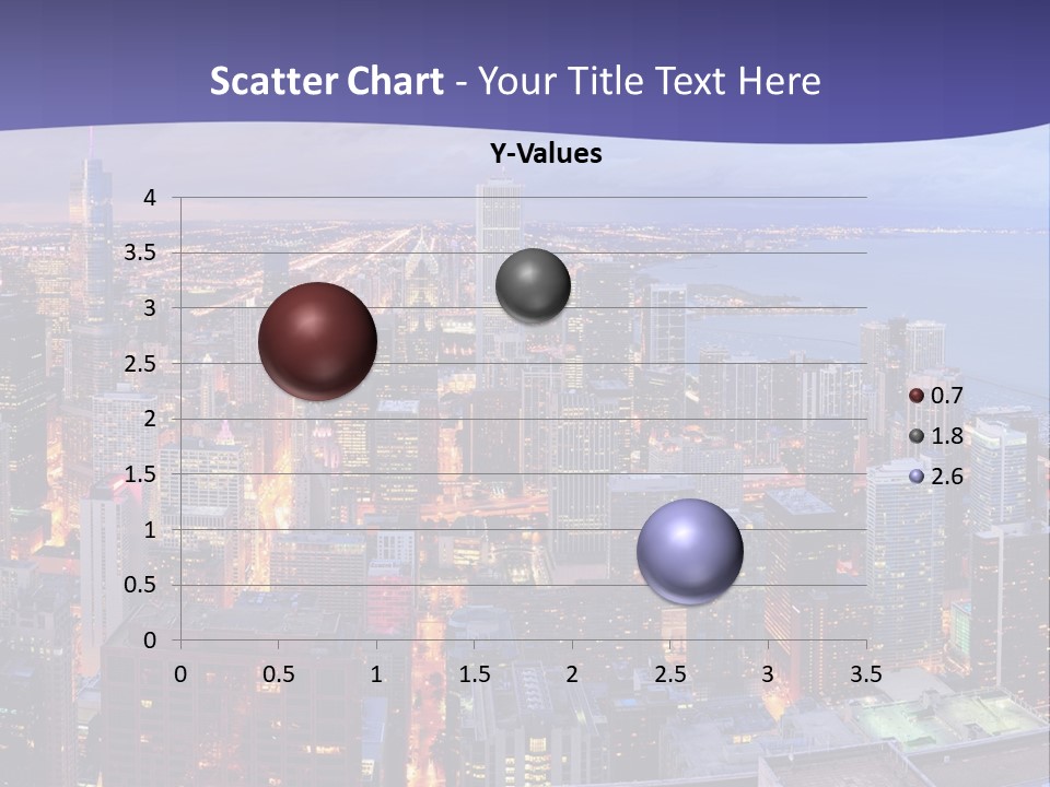 A Cityscape With A Blue Sky And Water In The Background PowerPoint Template