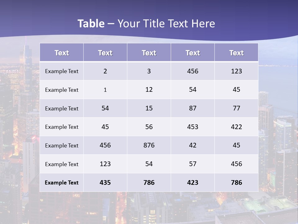 A Cityscape With A Blue Sky And Water In The Background PowerPoint Template