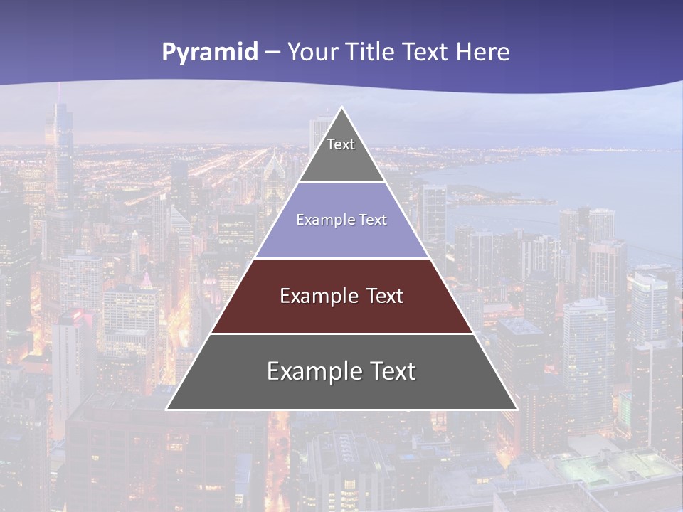 A Cityscape With A Blue Sky And Water In The Background PowerPoint Template