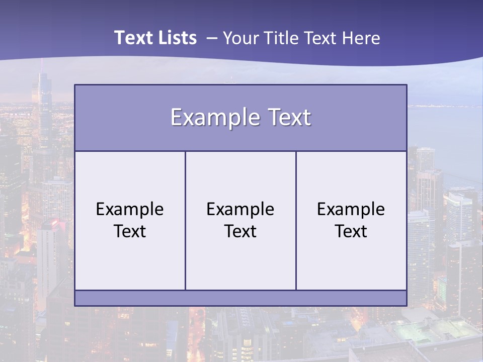 A Cityscape With A Blue Sky And Water In The Background PowerPoint Template