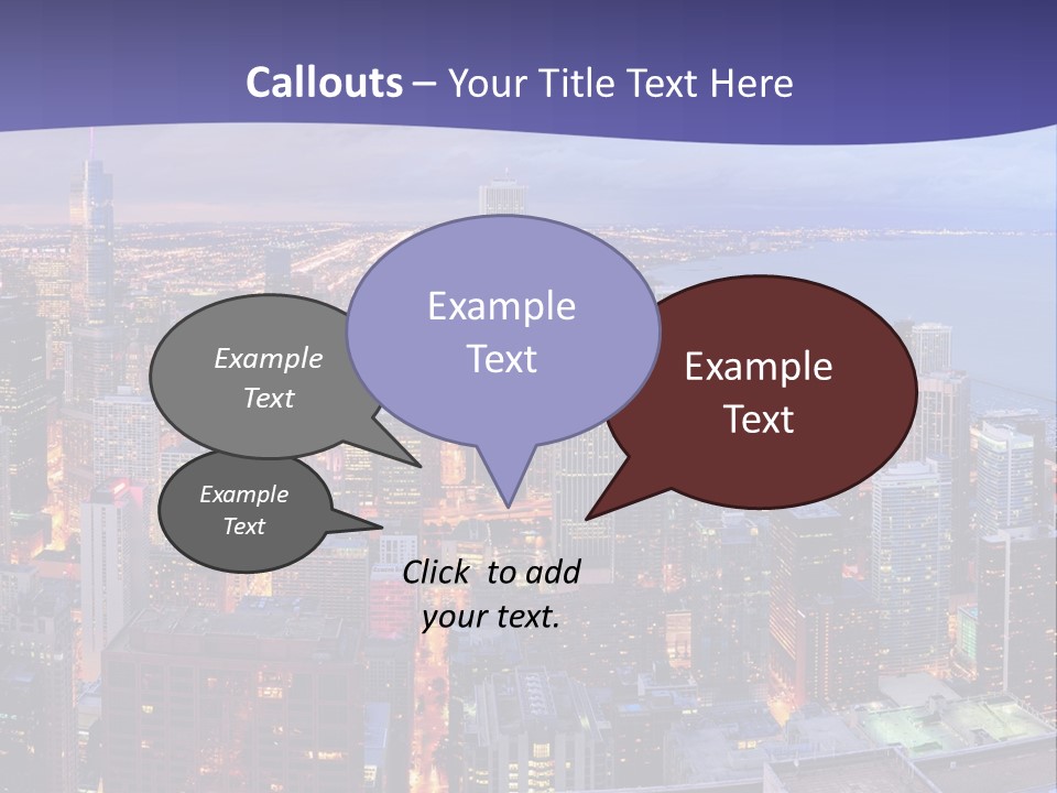 A Cityscape With A Blue Sky And Water In The Background PowerPoint Template